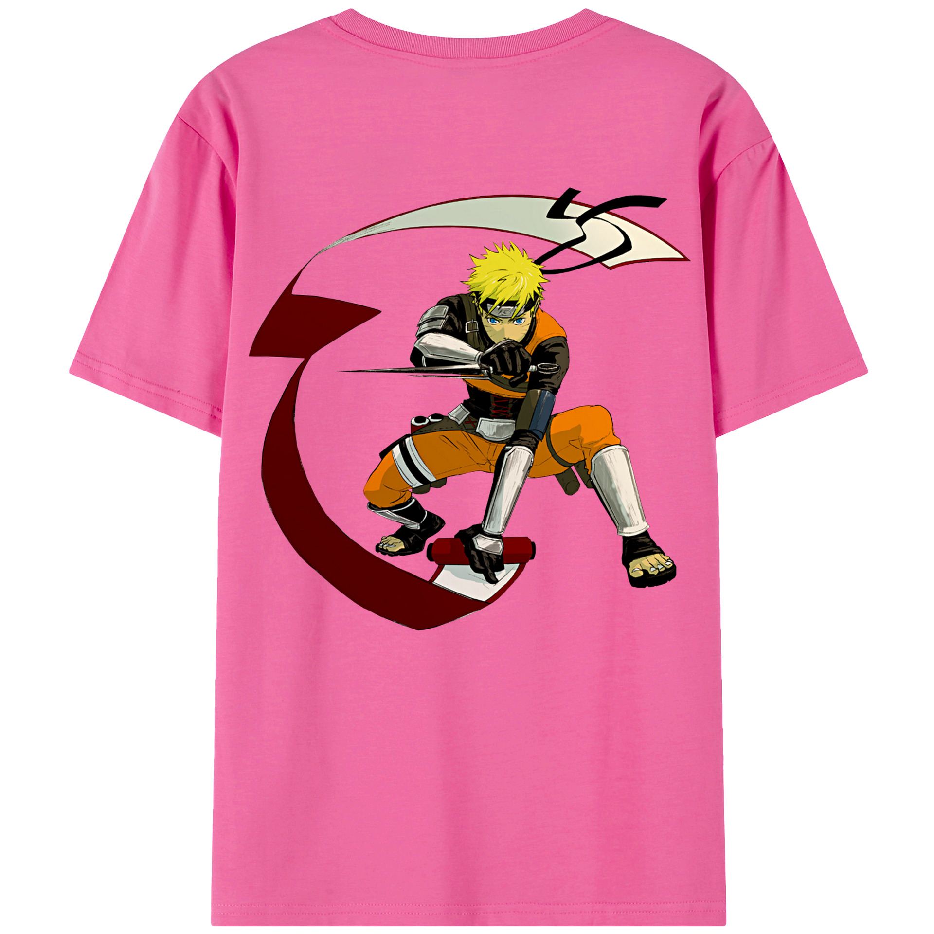（画像用） NARUTO -ナルト- うずまき ナルト Uzumaki Naruto レディース半袖Tシャツ(バックプリント)